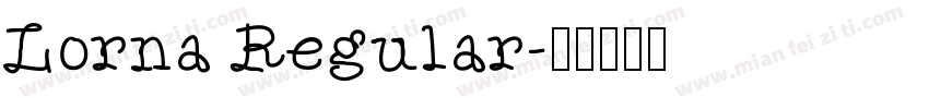 Lorna Regular字体转换